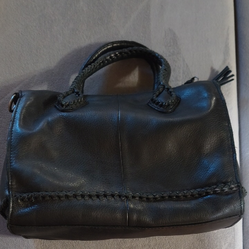 Lucky Brand Black Leather Satchel